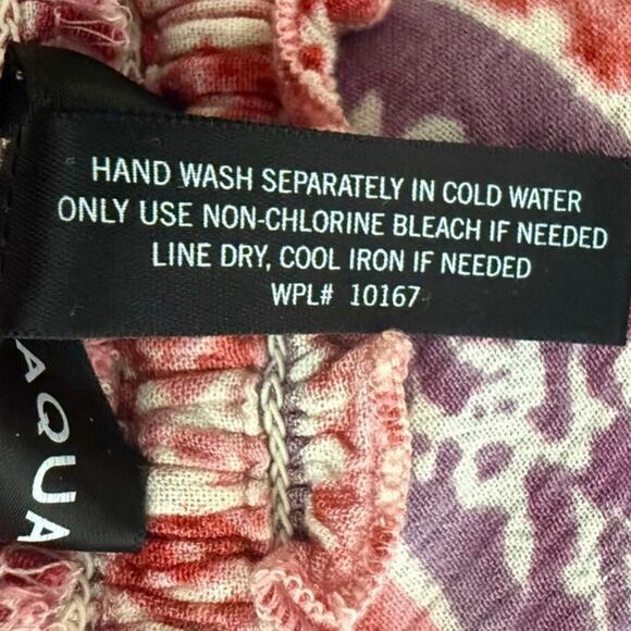 Aqua Set - Top & Wide Leg Pants Smocked Palazzo Pants Boho Hippie Womens Size XS - Picture 14 of 15